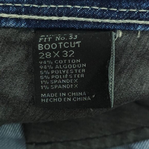 Buckle Black Jeans Bootcut  Womens Size 28 x 32 Mid Rise Med Wash Blue Denim - Picture 4 of 13
